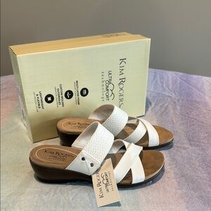 Kim Rogers Women's White Sandals